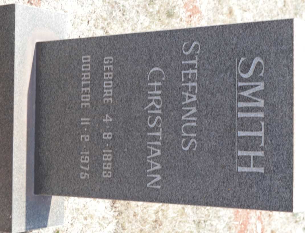 SMITH Stephanus Christiaan 1893-1975