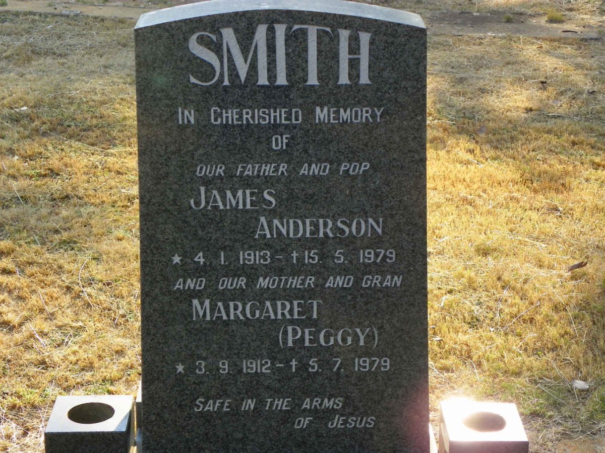 SMITH James Anderson 1913-1979 &amp; Margaret 1912-1979