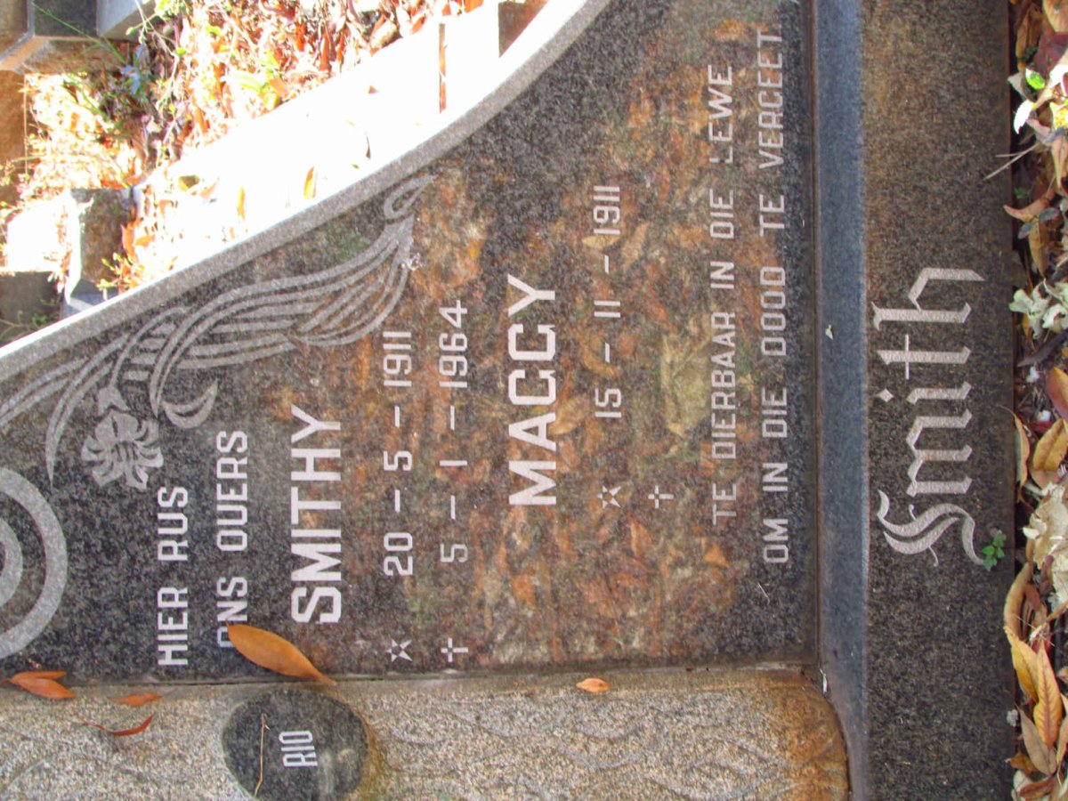 SMITH Smithy 1911-1964 &amp; Maggy 1911-