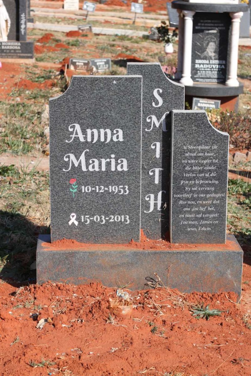 SMITH Anna Maria 1953-2013