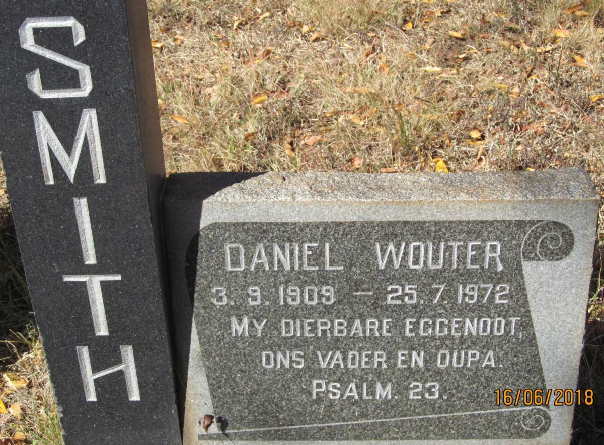 SMITH Daniel Wouter 1909-1972