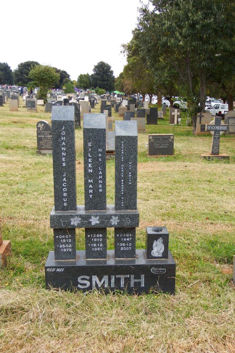SMITH Johannes Jacobus 1910-1979 &amp; Eileen Mary LAHNER 1910-1991