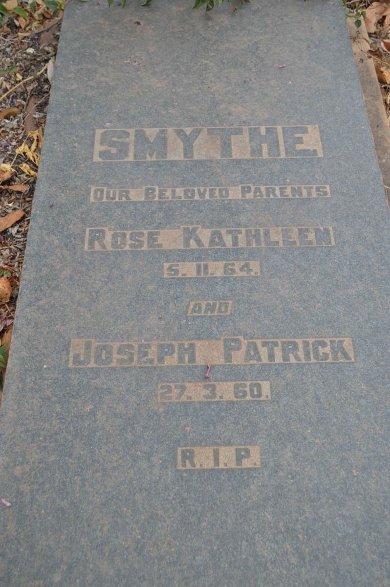 SMYTHE Joseph Patrick -1960 &amp; Rose Kathleen -1964