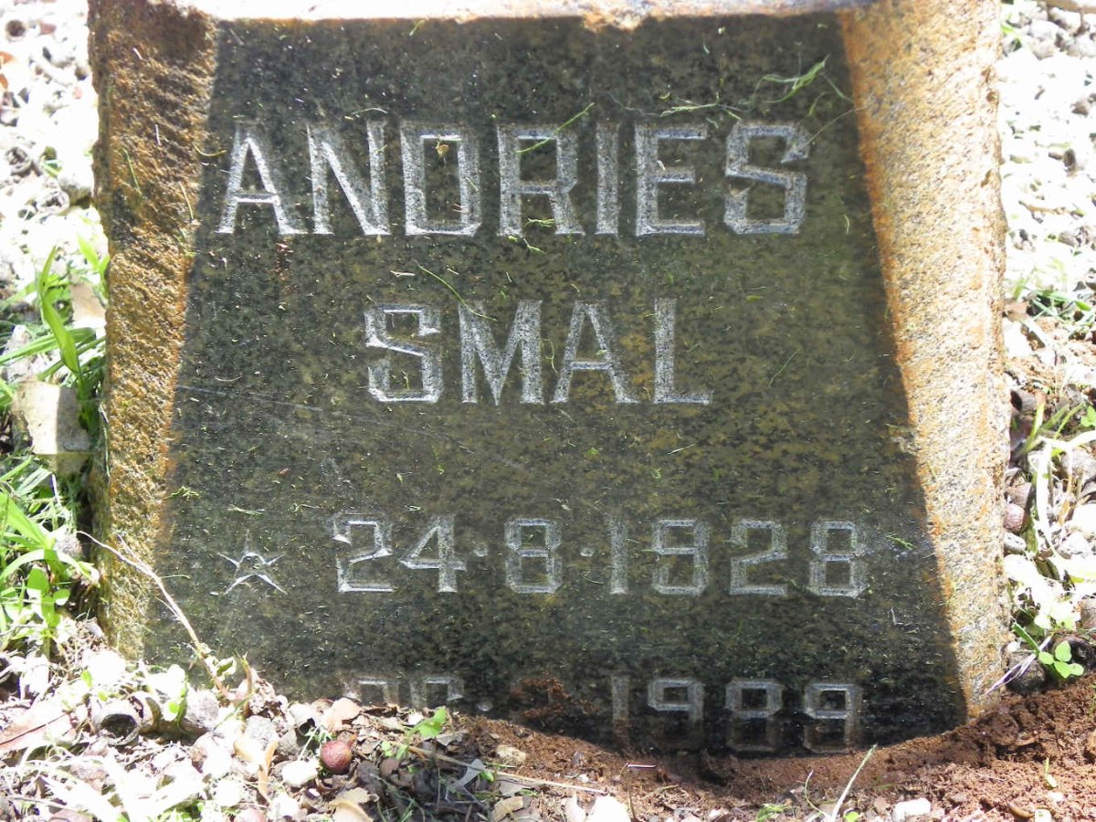 SMAL Schalk Willem Wenzel Jacobus 1882-1945 &amp; Anna Johanna Catharina Elizabeth 1888-1959 :: SMAL Andries 1928-1989