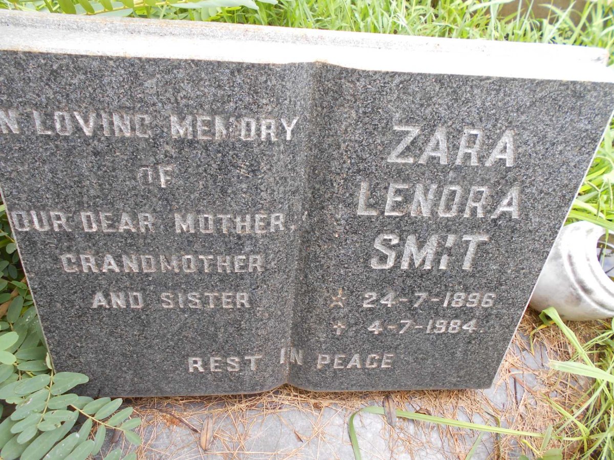 SMIT Zara Lenora 1896-1984