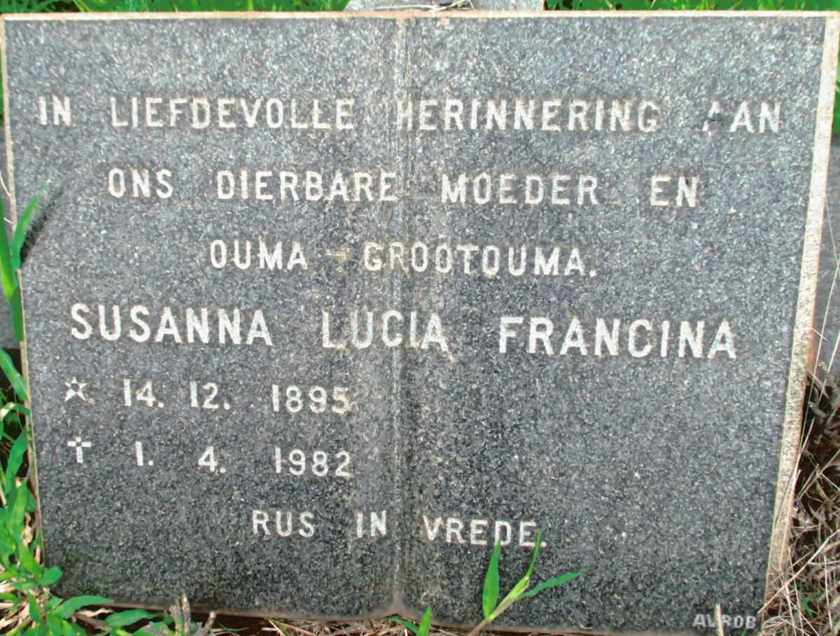 SMIT Susanna Lucia Francina 1895-1982