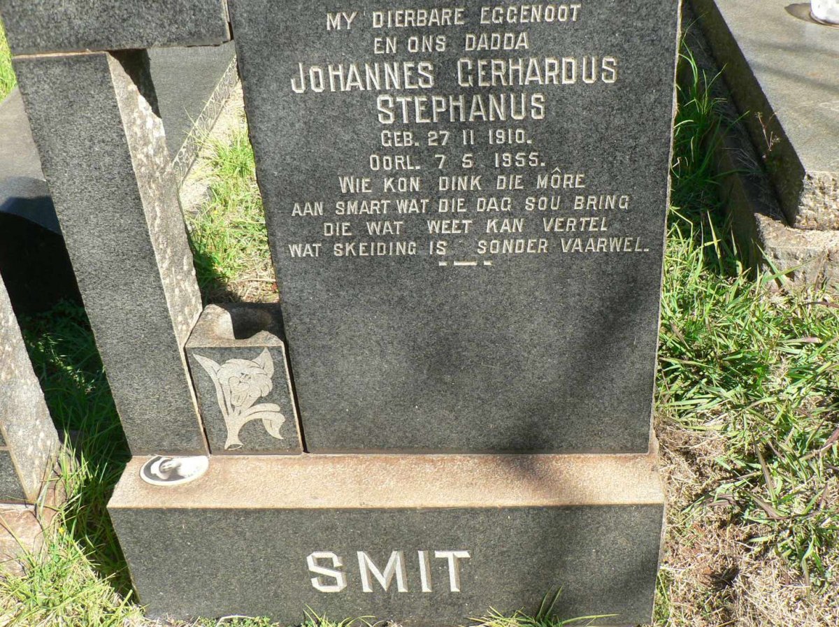 SMIT Johannes Gerhardus Stephanus 1910-1955