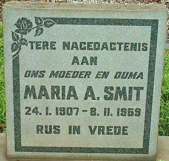SMIT Maria A. 1907-1969