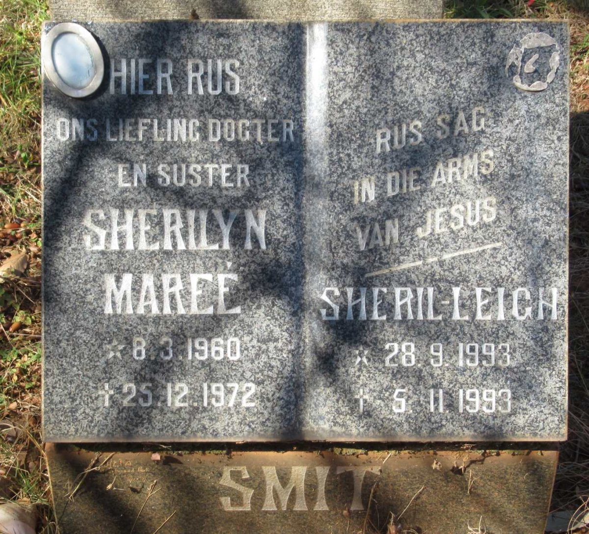 SMIT Sherilyn Maree 1960-1972 :: SMIT Sheril-Leigh 1993-1993