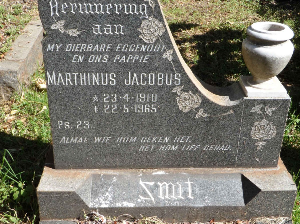 SMIT Marthinus Jacobus 1910-1965