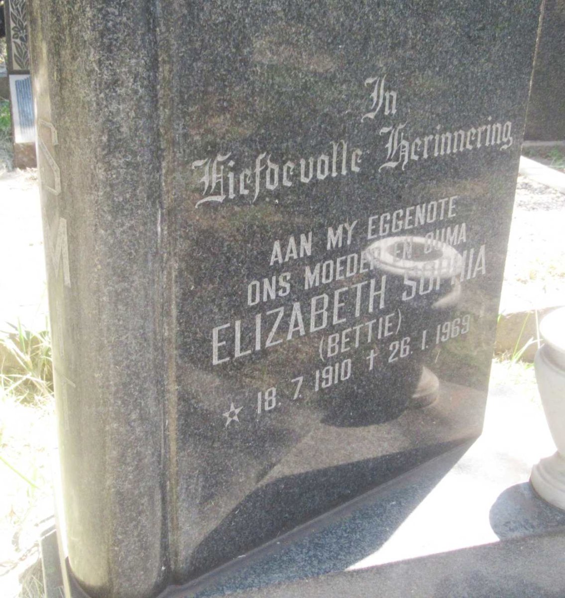 SMIT Elizabeth Sophia 1910-1969