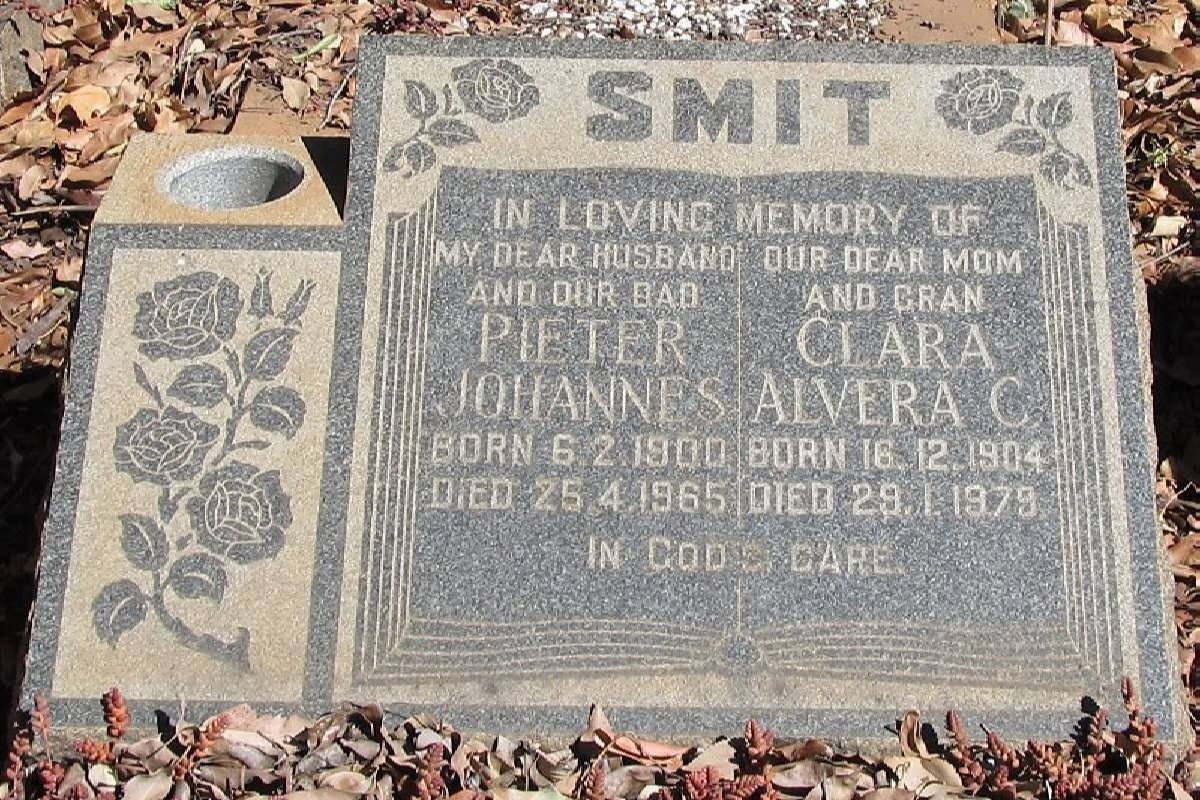 SMIT Pieter Johannes 1900-1965 &amp; Clara Alvera C. 1904-1979
