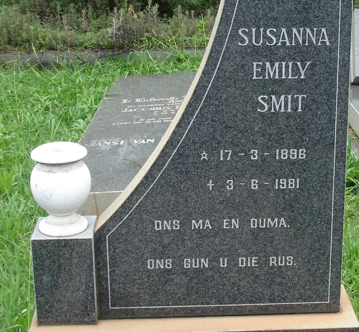 SMIT Susanna Emily 1896-1981
