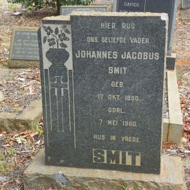 SMIT Johannes Jacobus 1890-1950