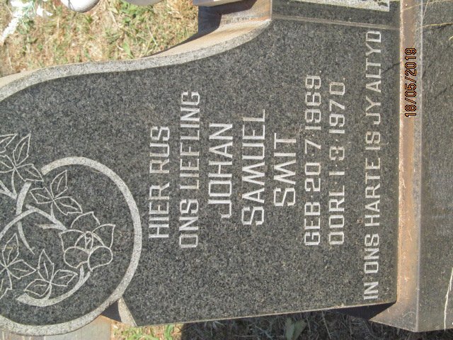 SMIT Johan Samuel 1969-1970