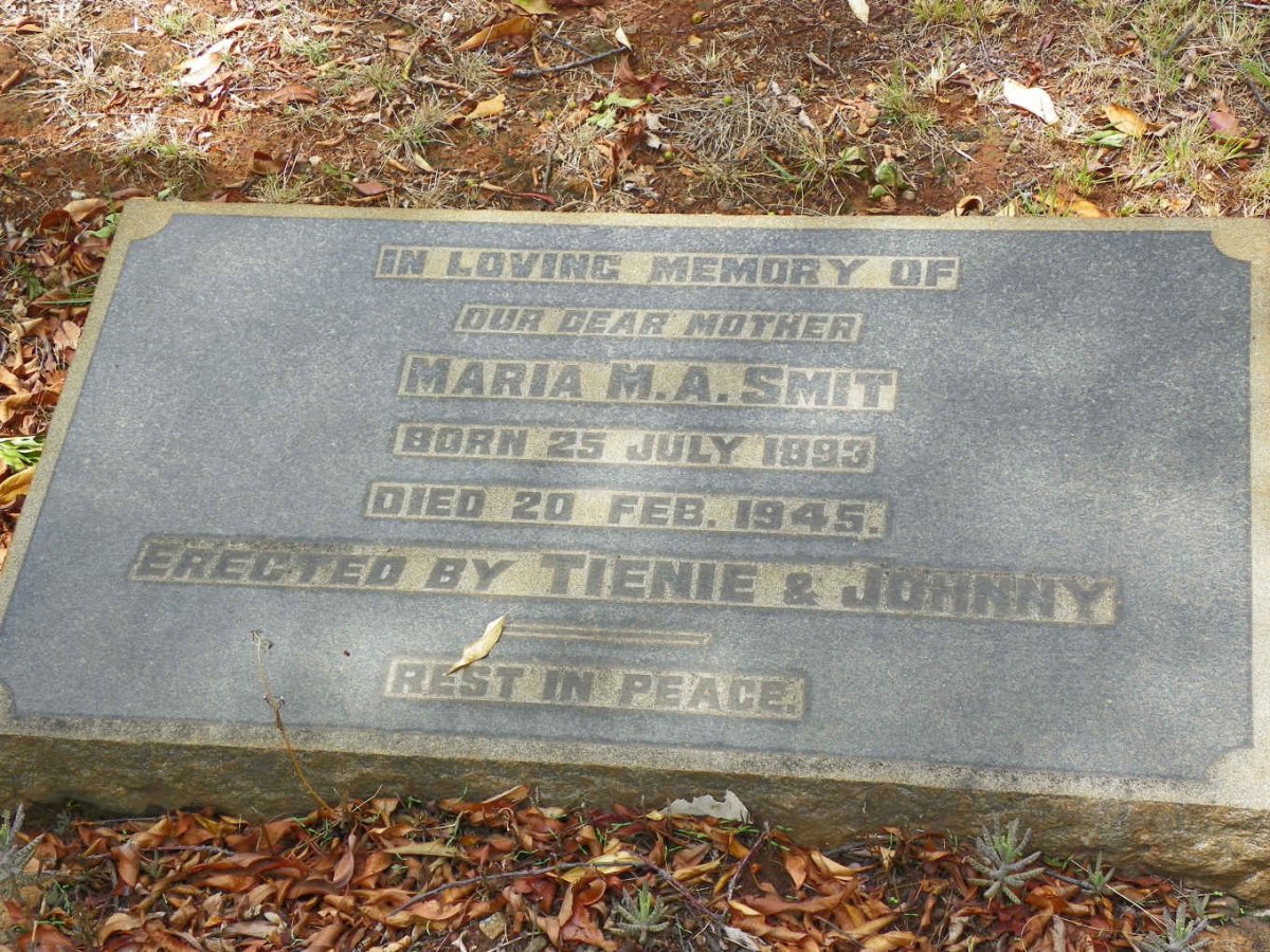 SMIT Maria M.A. 1893-1945