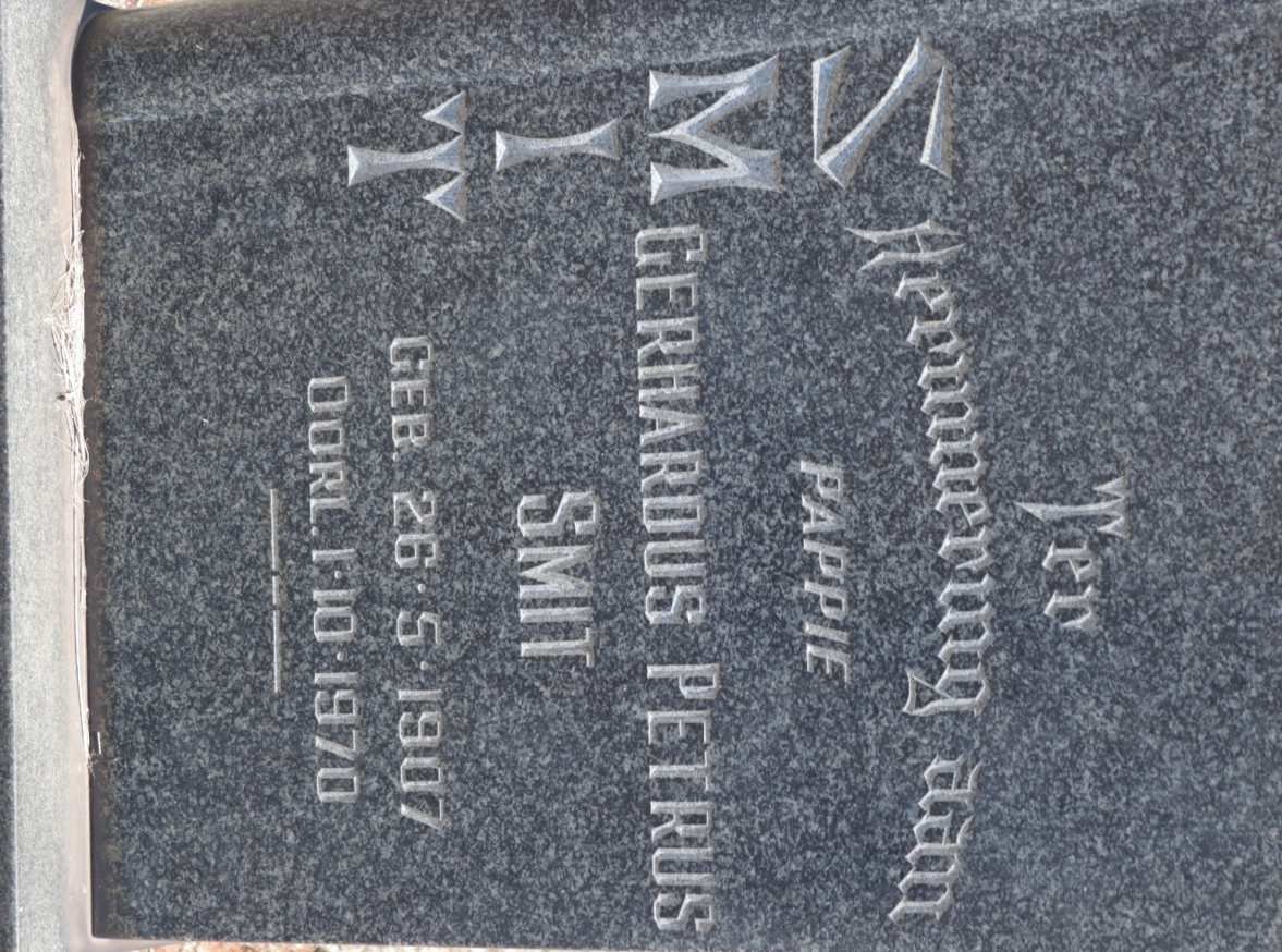 SMIT Gerhardus Petrus 1907-1970