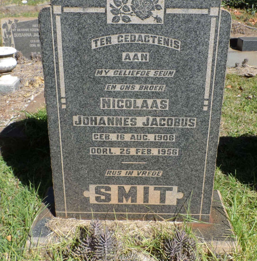 SMIT Nicolaas Johannes Jacobus 1906-1956