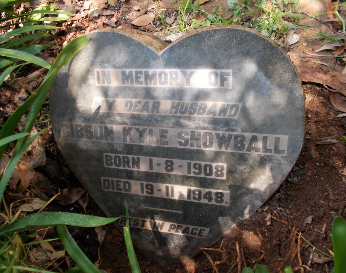 SNOWBALL Gibson Kyle 1908-1948