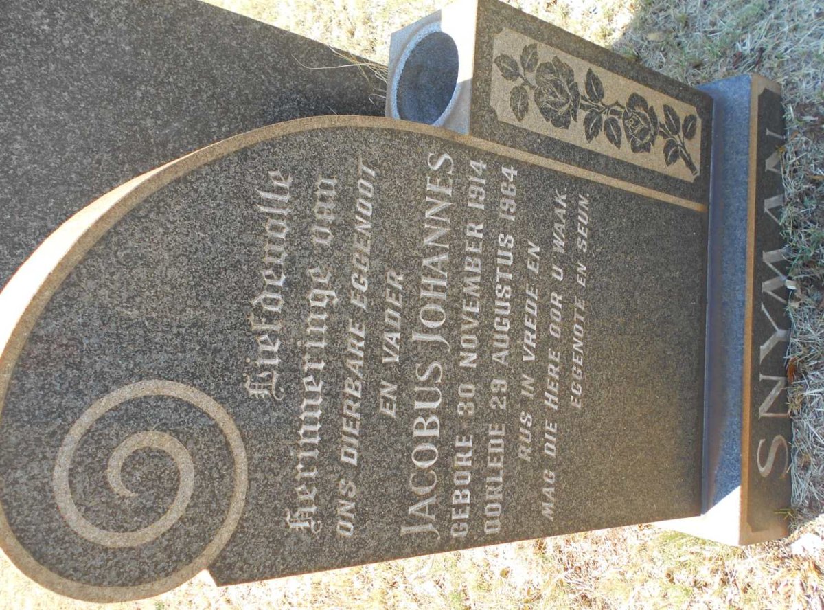 SNYMAN Jacobus Johannes 1914-1964
