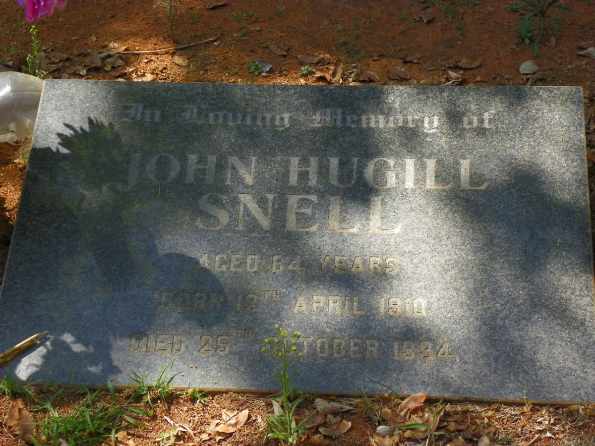 SNELL John Hugill 1910-1994