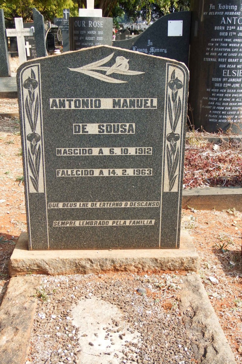 SOUSA Antonio Manuel, de 1912-1963