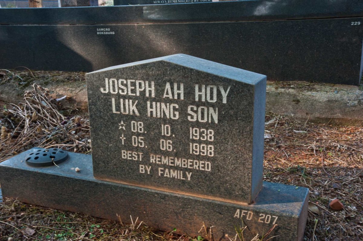 SON Joseph Ah Hoy Luk Hing 1938-1998