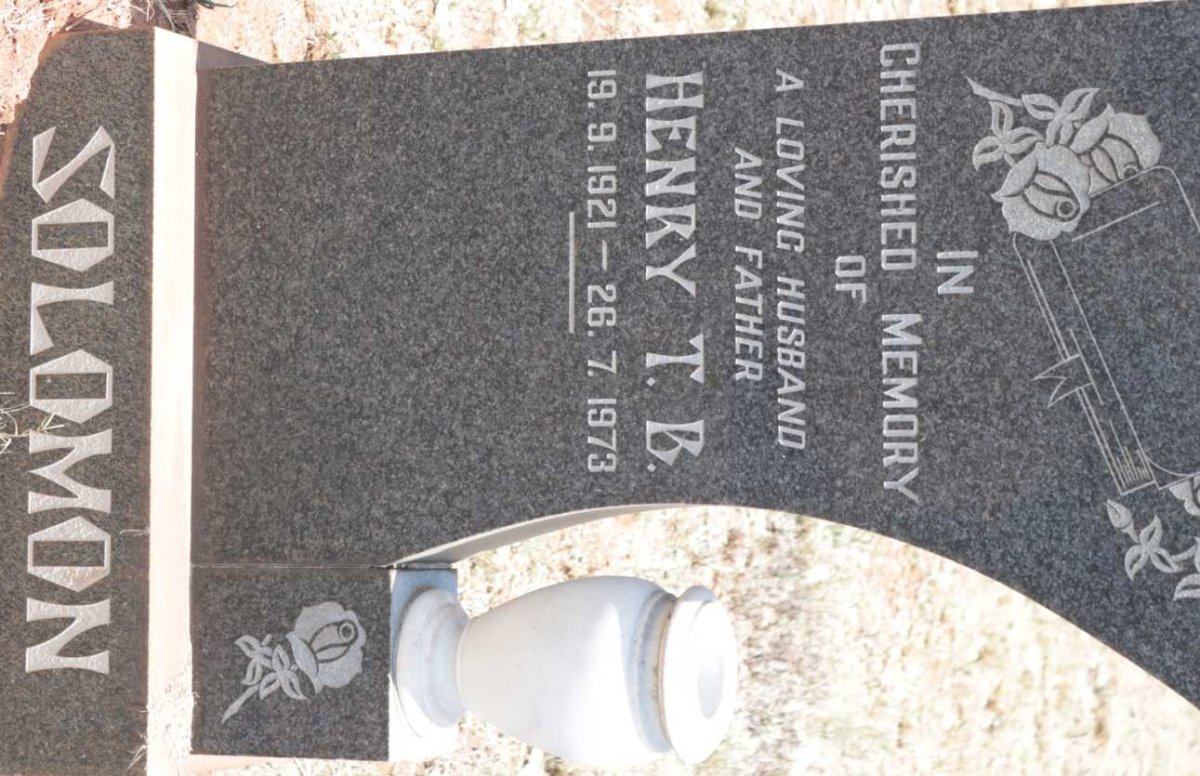 SOLOMON Henry T.B. 1921-1973