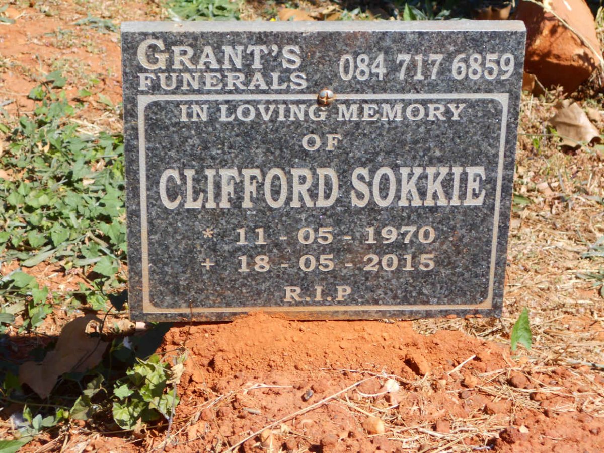 SOKKIE Clifford 1970-2015