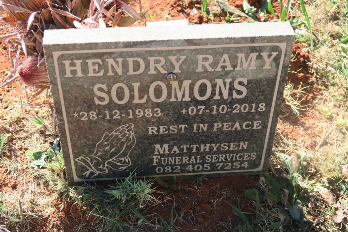 SOLOMONS Hendry Ramy 1983-2018