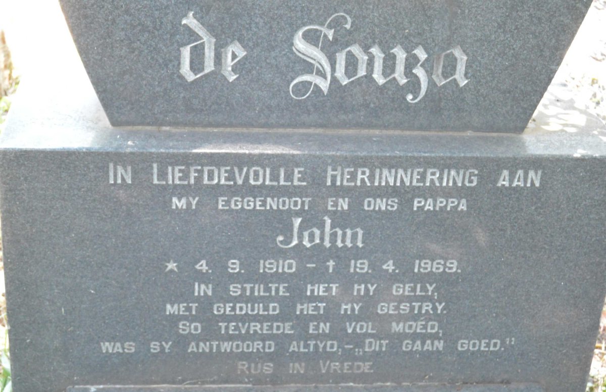 SOUZA John, de 1910-1969 &amp; Drien 1909-1986