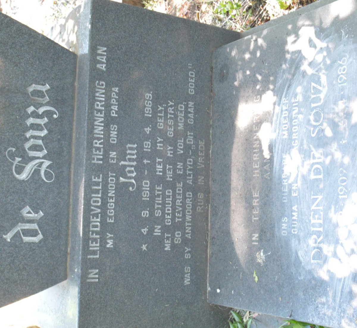 SOUZA John, de 1910-1969 &amp; Drien 1909-1986