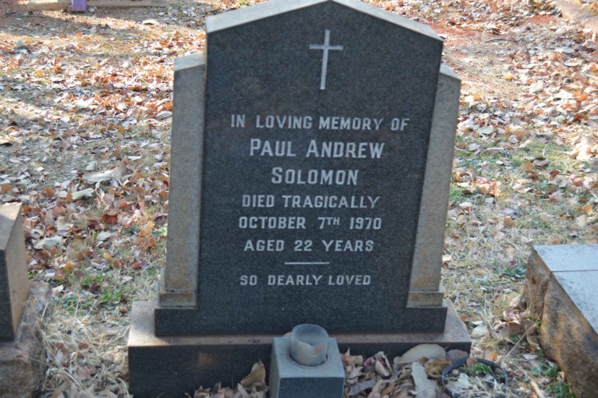 SOLOMON Paul Andrew -1970
