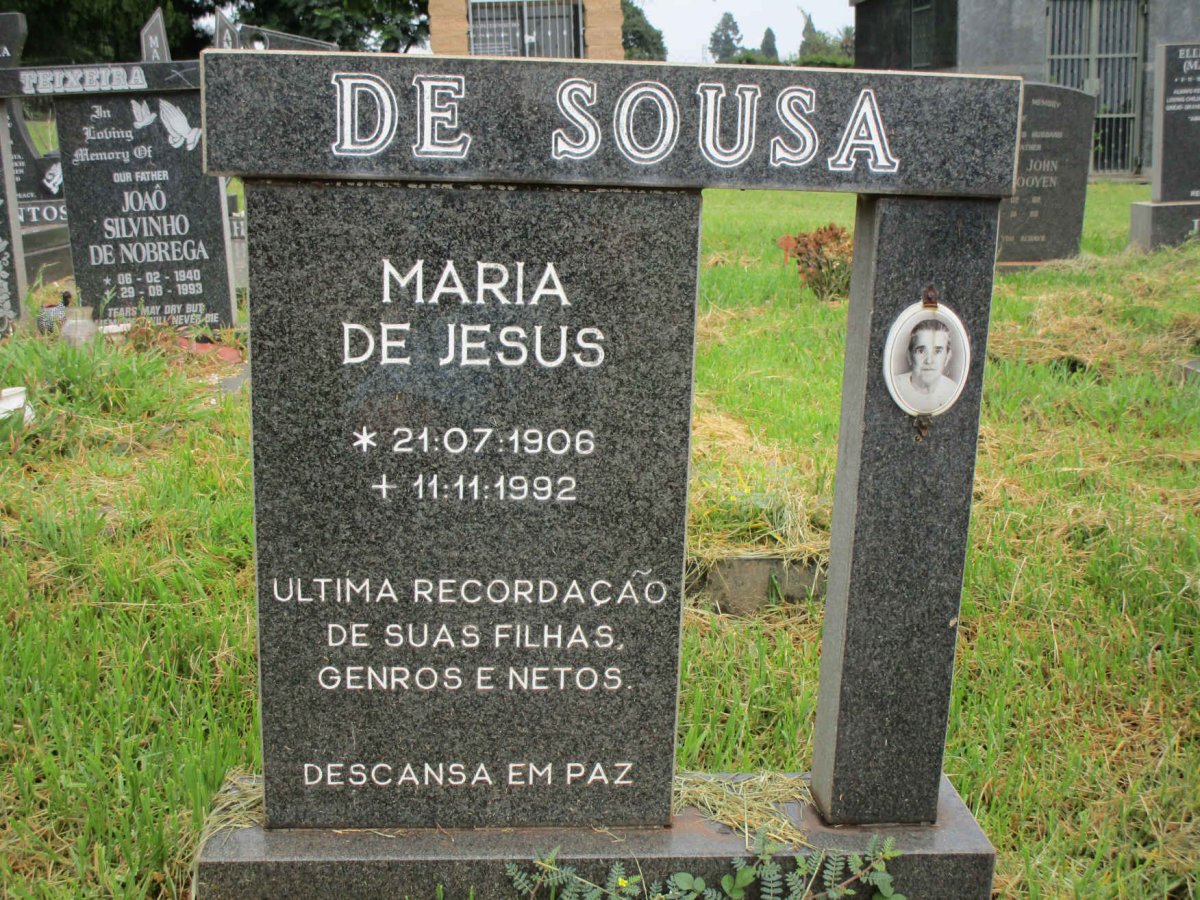 SOUSA Maria de Jesus, de 1906-1992
