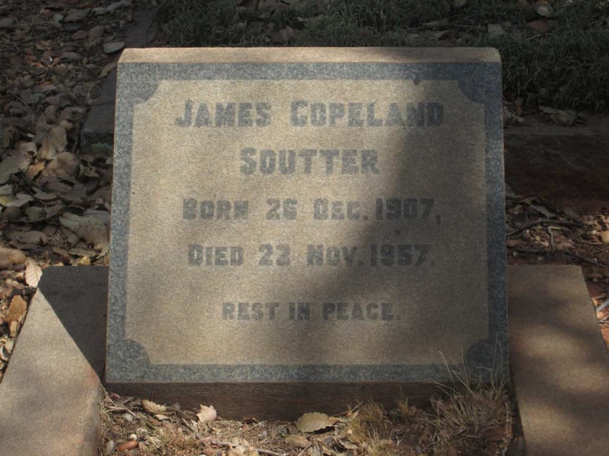 SOUTTER James Copeland 1907-1957