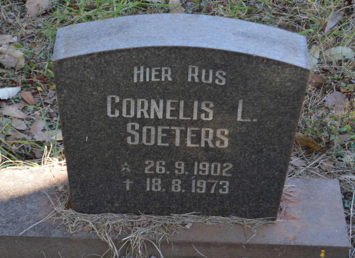 SOETERS Cornelis L. 1902-1973