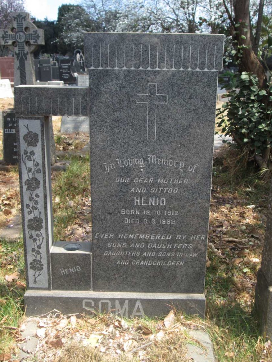 SOMA Joseph Anthony 1906-1957 &amp; Henid 1912-1982
