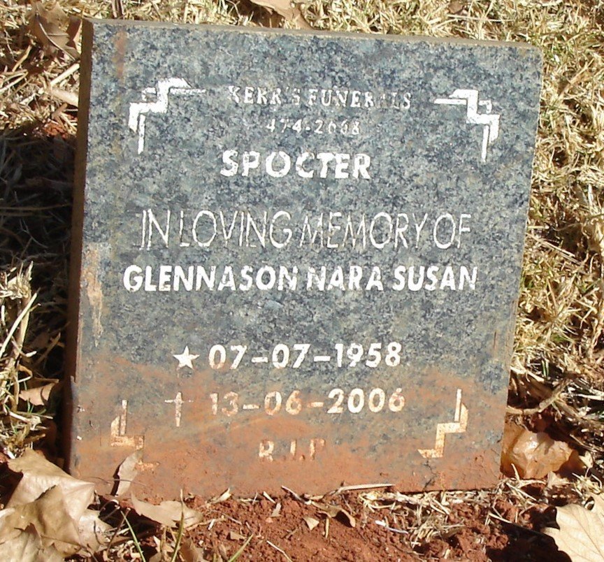 SPOGTER Glennason Nara Susan 1958-2006
