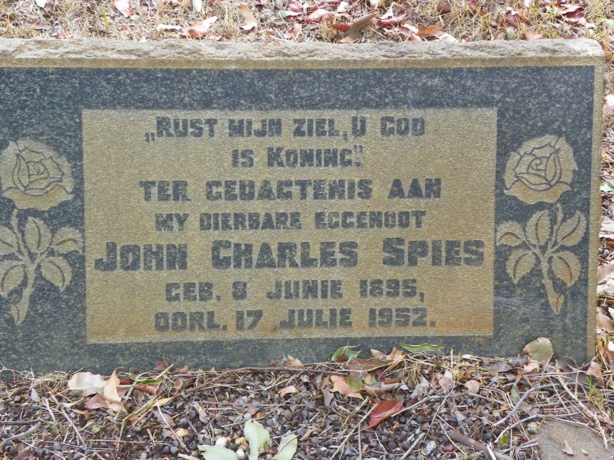 SPIES John Charles 1895-1952