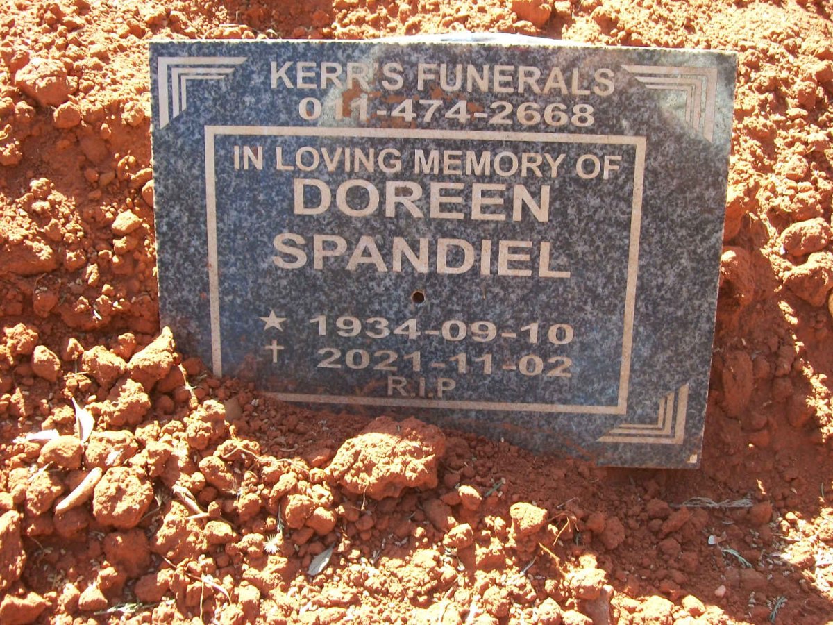 SPANDIEL Doreen 1934-2021