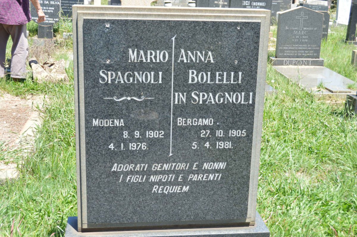 SPAGNOLI Mario 1902-1976 &amp; Anna Bolelli In 1905-1981