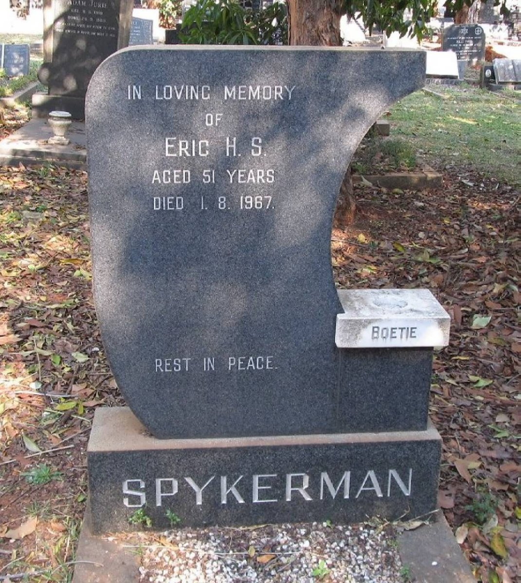 SPYKERMAN Eric H.S. -1967