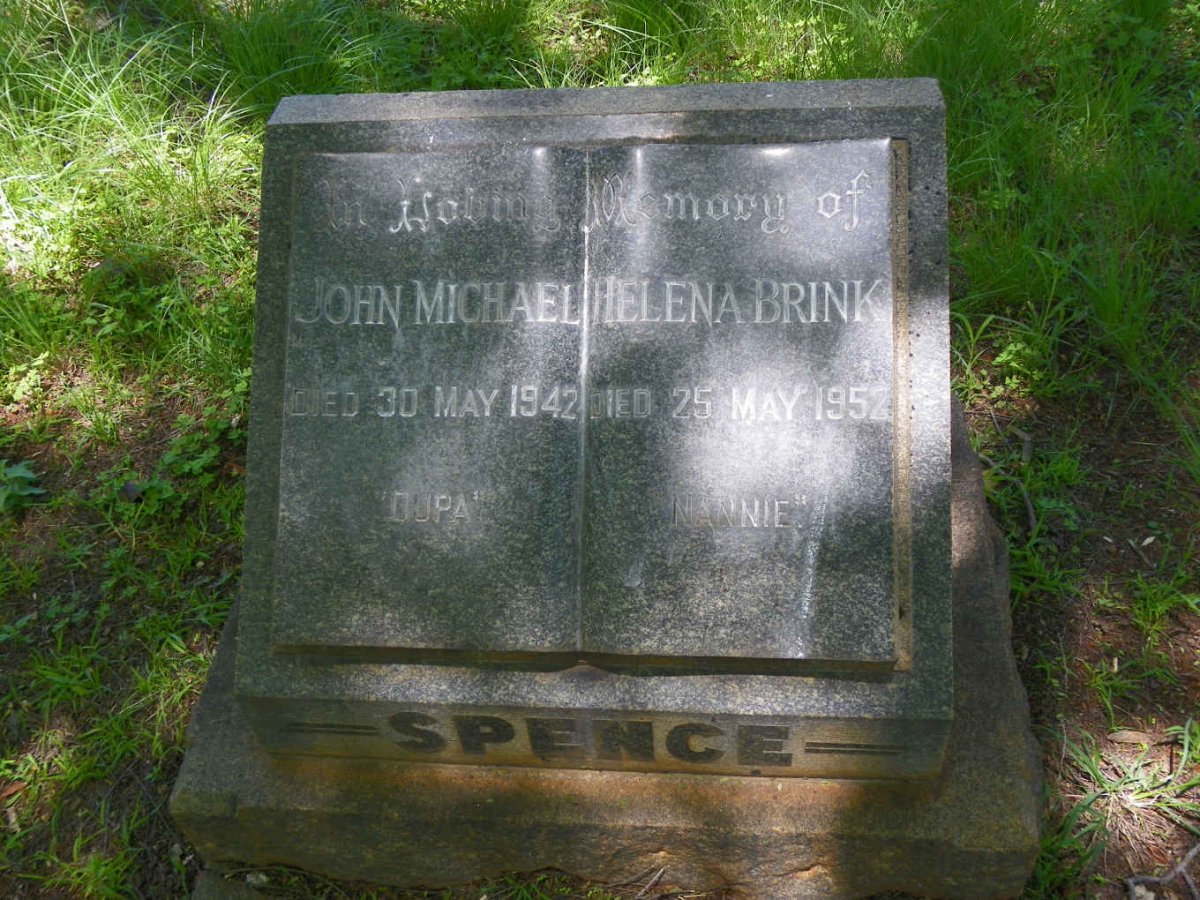 SPENCE John Michael -1942 &amp; Helena Brink -1952