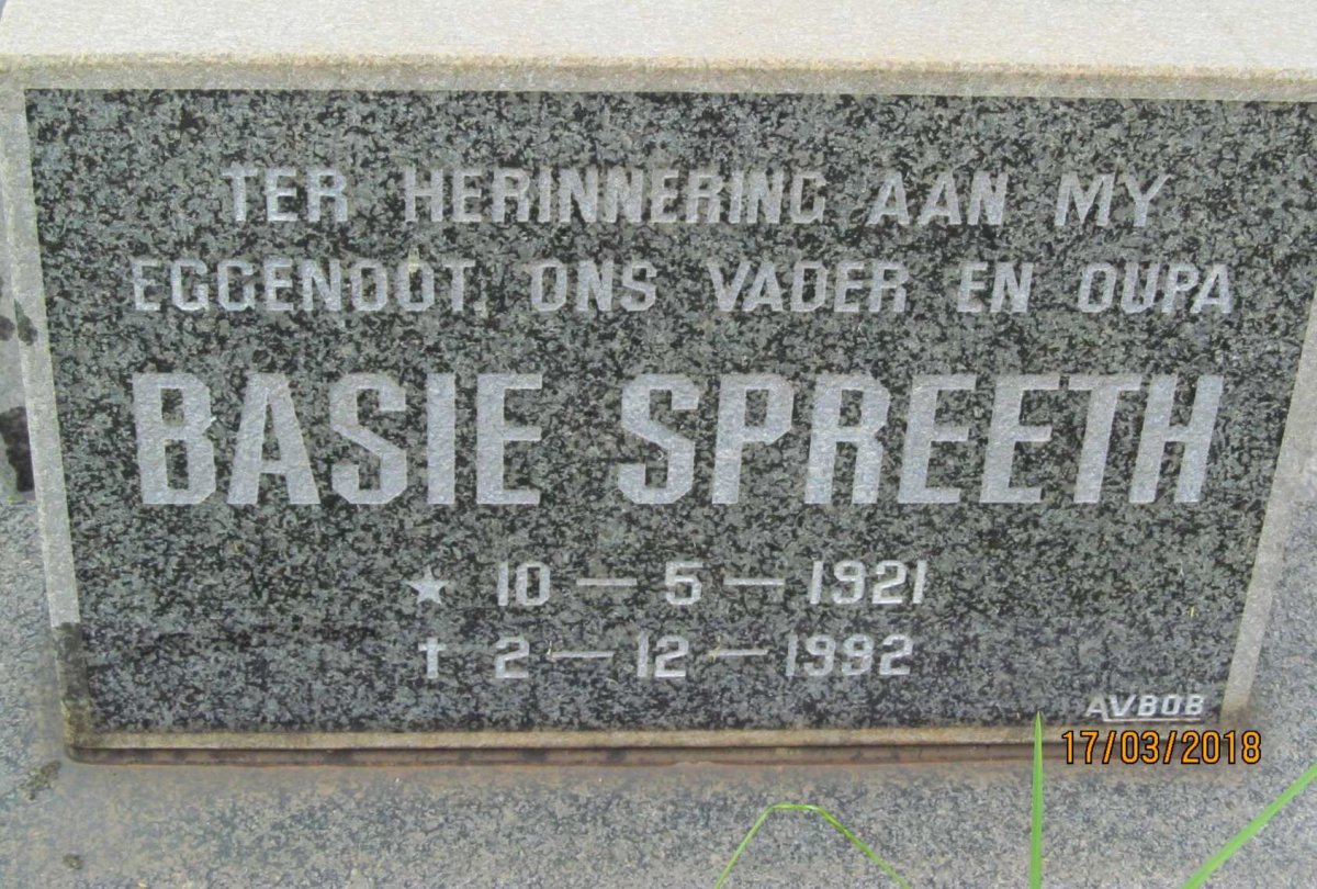SPREETH Basie 1921-1992
