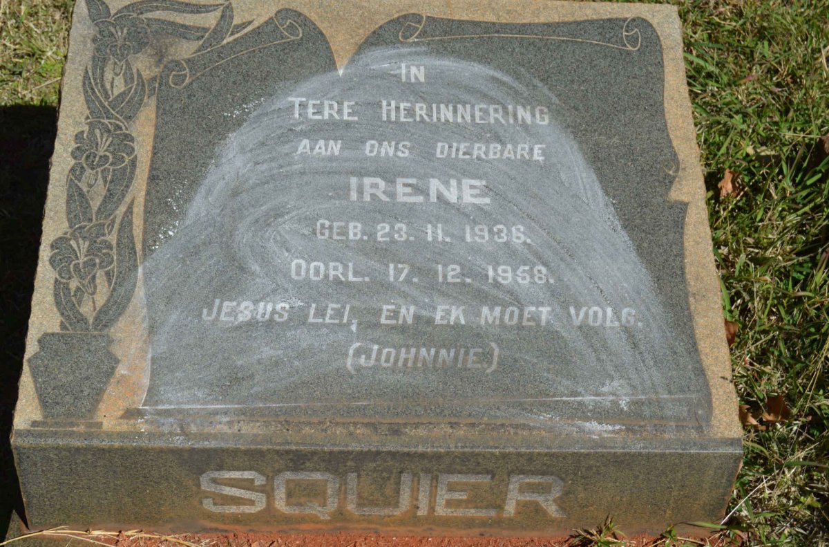 SQUIER Irene 1936-1958