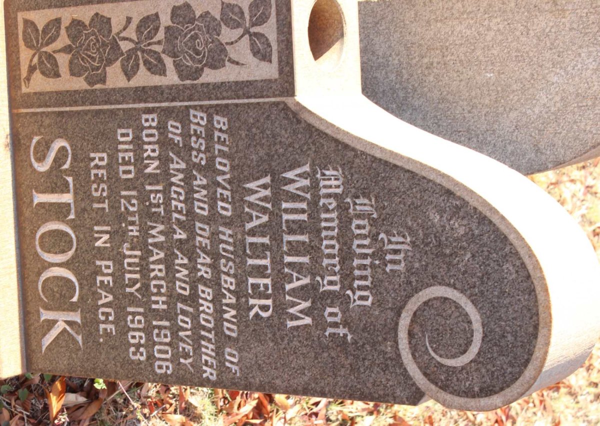 STOCK William Walter 1906-1963