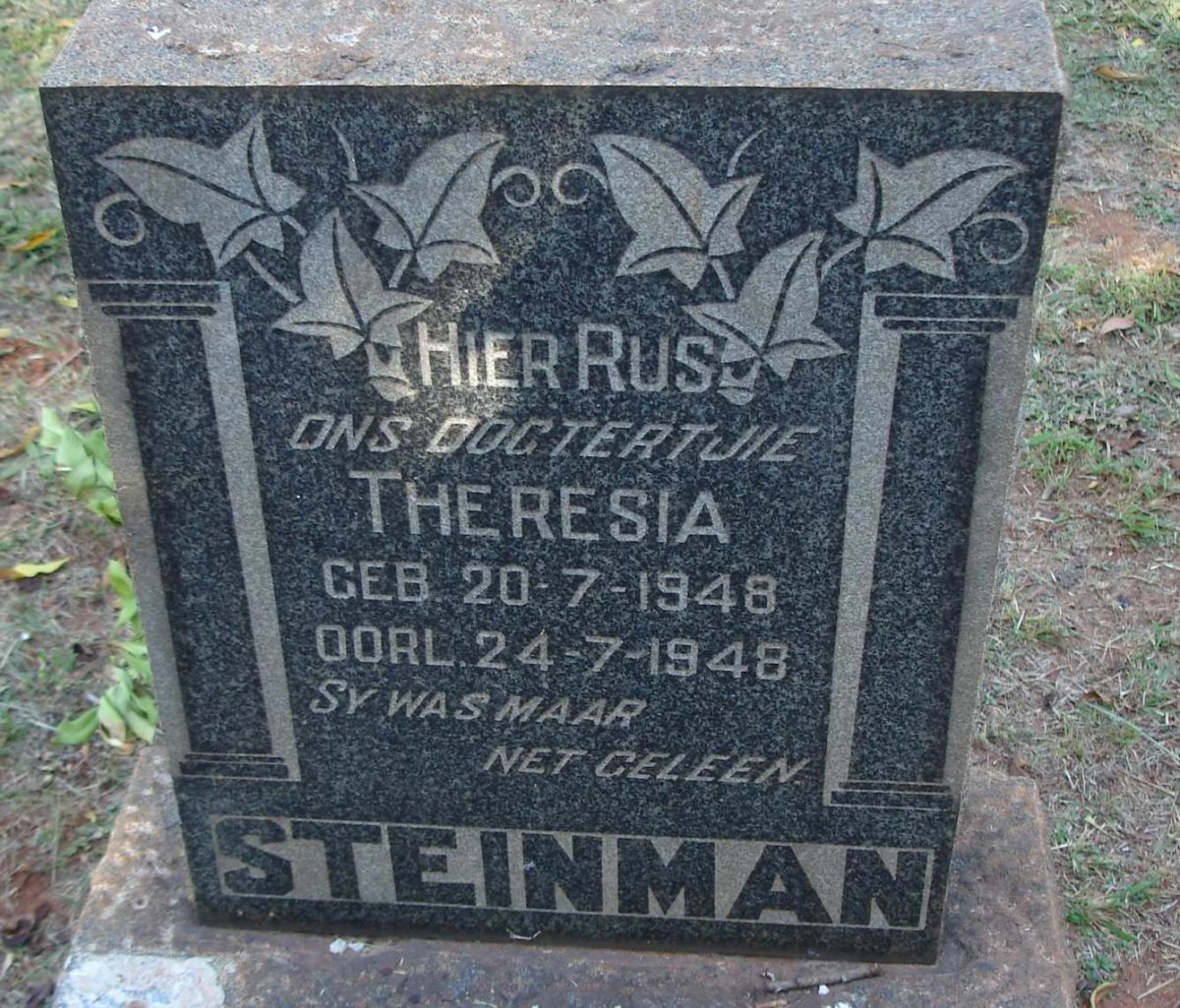 STEINMAN Theresia 1948-1948