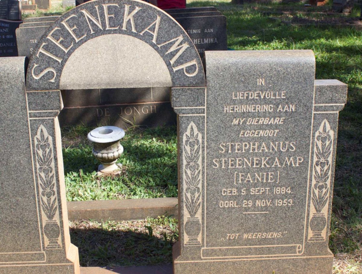 STEENEKAMP Stephanus 1884-1953
