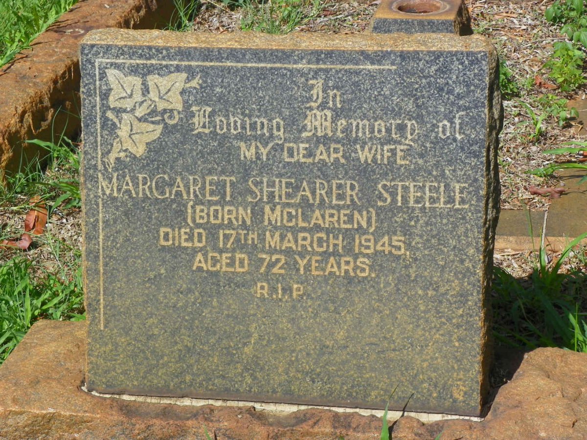 STEELE Margaret Shearer nee MCLAREN -1945