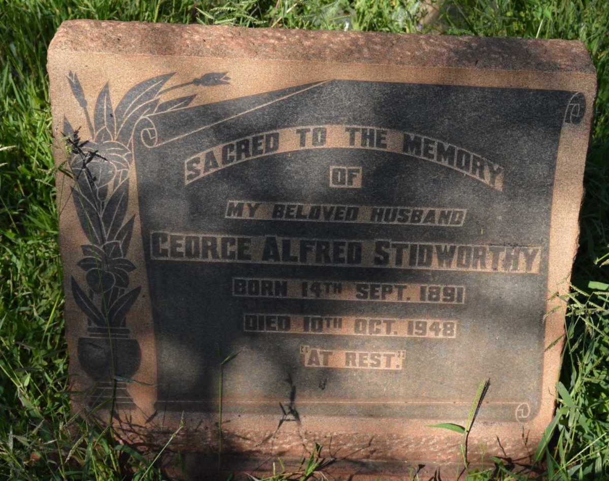 STIDWORTHY George Alfred 1891-1948
